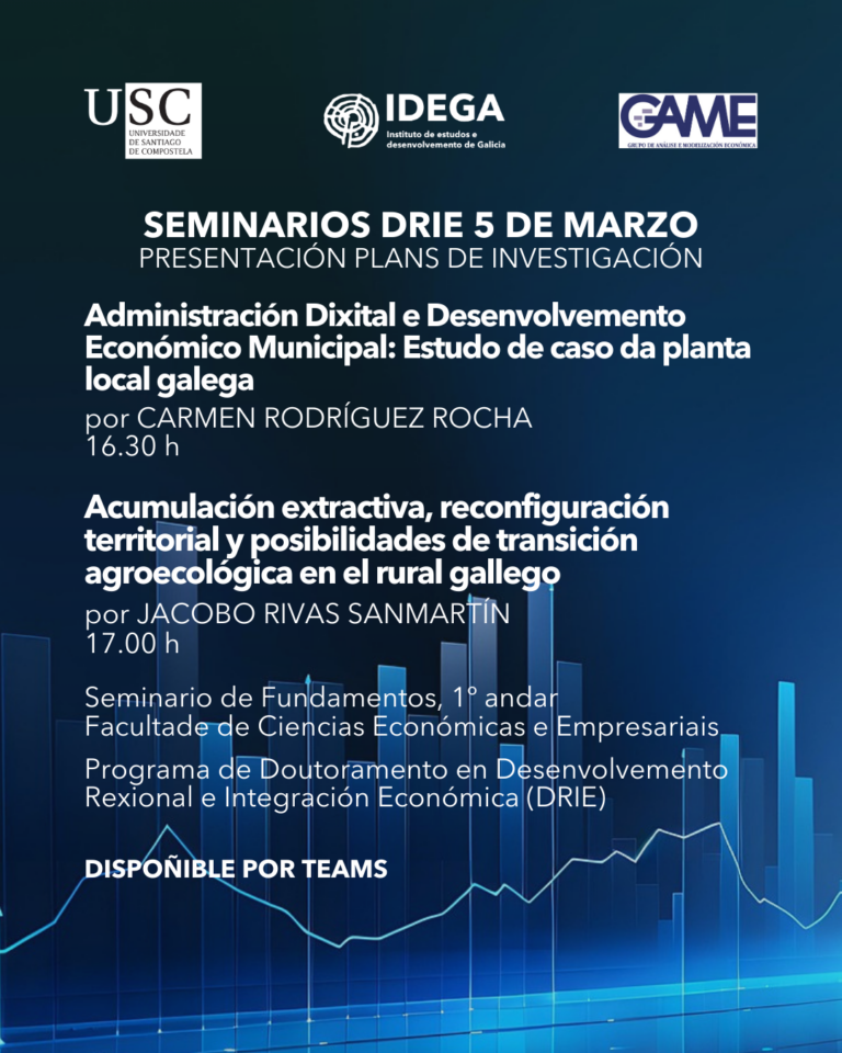 Seminarios DRIE: Presentación Plans de Investigación
